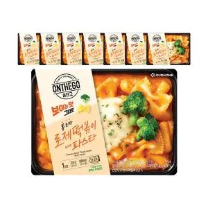 아워홈 온더고 통모짜 로제 떡볶이 with 파스타 320g, 8개