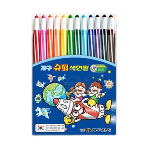 지구화학 슈퍼색연필12색 샤프식색연필 12색색연필