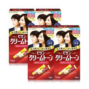 [기타]비겐크림톤 염색약 대용량 60g 염모제 진한밤색 5G x 4개