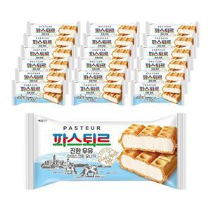 [롯데웰푸드]파스퇴르 진한우유 아이스크림 모나카140ml X18개