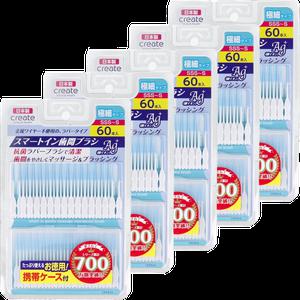 일본 치간칫솔 스마트인 치아케어 휴대용 부드러운 실리콘 타입 60개입 5세트