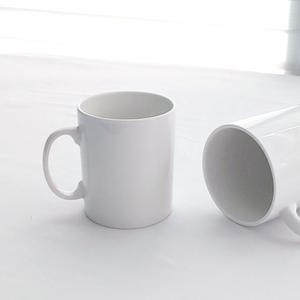 포토머그컵 제작용 일직선 머그잔 승화전사 도자기컵 DIY 열전사 인쇄 제작 개별비닐팩 포장 벌크