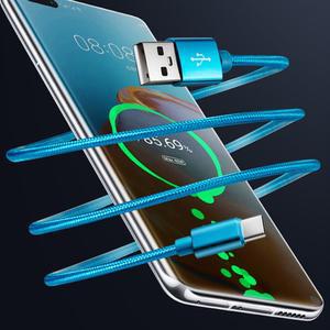 USB to C타입 급속 충전기케이블 2M 5개 꼬임방지충전선 패브릭 줄