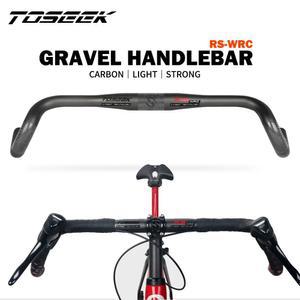 카본드롭바 TOSEEK 초경량 탄소 자갈 핸들 바 엑트로피즘 사이클로크로스 로드 바이크 무광 블랙 400mm 420mm 440mm 31 8mm