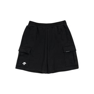[데상트] 에센셜 에코테리 5부 카고 니트반바지 SP123UKH32BLK