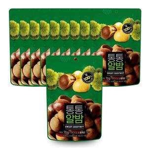 [너트리]통통알밤 70g x 10봉 밤100%