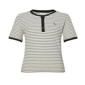 헤지스 여성 25SS [시즌오프][CAPSULE] 헨리넥 티셔츠 HSTS5BS07IV