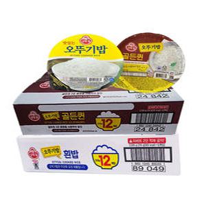 오뚜기밥 210g 24개 (2종) / 흰밥 12개 + 오뚜기 골든퀸 12개  즉석밥 백미