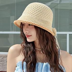 [키즈스퀘어](대구신세계)[메르시밴드] 여성 여름 니트 라탄 벙거지 모자_3color
