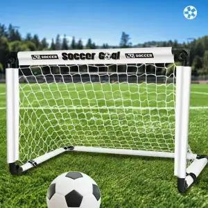 초간편 접이식 축구골대 이동식 화이트 60cm 미니골대 축구 풋살 공놀이 게임 캠핑 다용도 골대