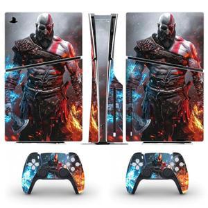 게임 God of War PS5 슬림 디스크 스킨 스티커 데칼 커버 콘솔 컨트롤러 비닐
