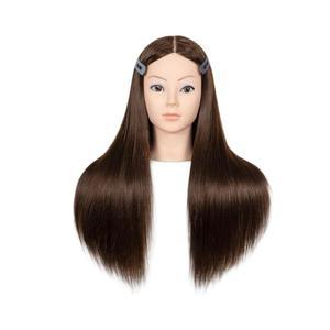 머리카락 마네킹 여자 자연갈색 긴머리