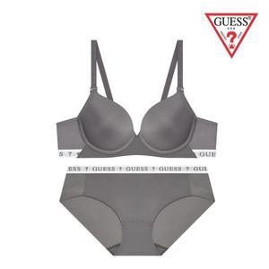 [롯데백화점]게스 [선물포장] 노와이어 다크그레이 브라팬티세트 GEWBR162BP162DGY
