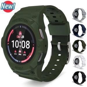 갤럭시 시계 7/6/5/4 용 실리콘 스트랩 PC 케이스 SmartWatch 스포츠 루프 밴드 팔찌 용 40MM 44MM 새 모드 키트