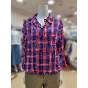 [BCBG] 세이브존02 테디 체크 아우터 블라우스 B4B4B418 (S38283411)