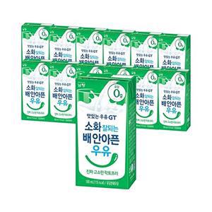[남양]남양 소화 잘되는 배 안아픈 우유 진짜 고소한 락토프리 180ml 12팩 / 멸균우유
