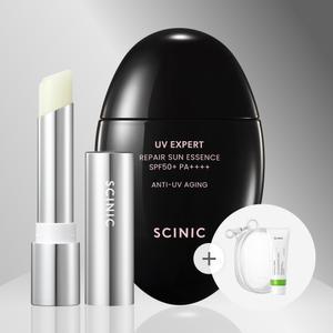 핫 썸머 뷰티 패키지(리페어 수분 선에센스+상쾌한 선립밤+병풀PDRN 진정 크림10ml+키링 파우치)