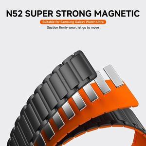 갤럭시 워치 8 40mm 44mm/8 클래식 스마트 스포츠 스트랩용 마그네틱 밴드울트라 2 1