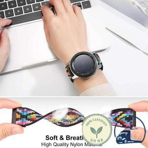 삼성 갤럭시 시계 8 용 조절 가능 나일론 스트랩 밴드 SmartWatch 스포츠 팔찌 클래식 액세서리