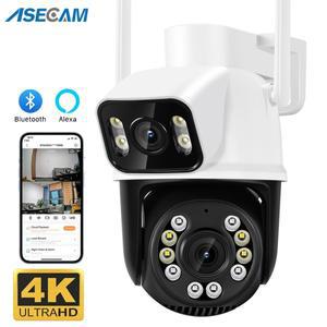 8MP 4K Wifi 카메라 PTZ 듀얼 스크린 Ai 인간 감지 자동 추적 야외 Onvif CCTV 보안 감시 카메라 iCSee