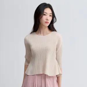 폴딩 7부 슬리브 A라인 티셔츠_EPTSM225036