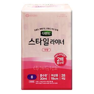 디펜드 스타일 라이너 무향 롱 28P x1개 여성용 흡수량30ml
