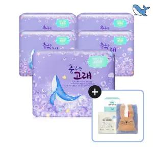 춤추는고래 대용량 생리대 오버나이트18P X 5팩 /90매