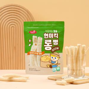 베베스트 처음먹는 칼슘 현미킥 롱뻥 - 오리지널 아기과자 아기간식 아이과자 아이간식