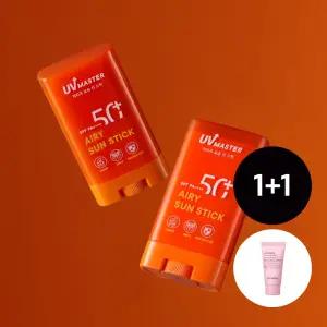 [2pack]유브이 마스터 에어리 선 스틱 20g+모찌 팩투폼 20ml