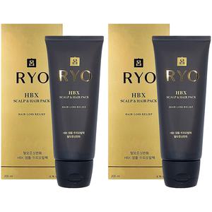 려 명품 HBX 탈모증상완화 앰플 두피모발팩 200ml x 2개 탈모케어