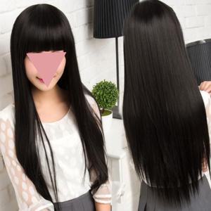 긴 생머리 여자 통가발 긴머리 롱 가발 전체 초코 골