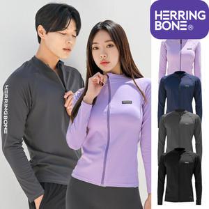 커플 래쉬가드 집업 레귤러핏 남자 여성 멀티 스포츠 비치웨어 수영복 상의 RF338