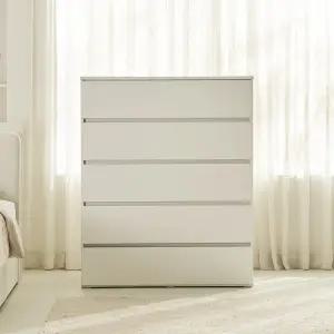[정상가 442,000원] 몬 5단 1000 화이트 서랍장