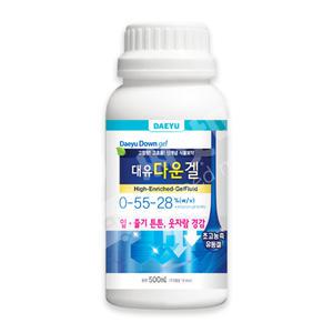 대유 다운겔 500ml 웃자람경감 도복 방지 고농축 유동겔 액상 비료