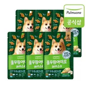 풀무원아미오 강아지 자연담은간식 두부생선너겟(80g) x 6개