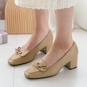 [분홍코끼리] 엘리뉴 리본 펌프스(5cm)