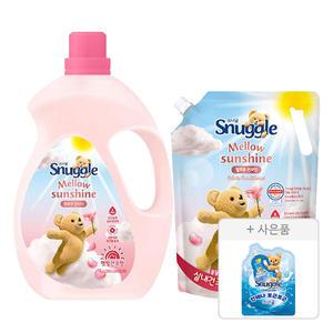 스너글 초고농축 섬유유연제 햇빛건조 멜로우선샤인 4L, 1개 + 리필 2.6L, 1개 + 증정 (섬유유연제 블루스파클 플러스 100ml, 1개)