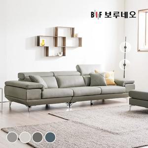 [신세계라이브쇼핑]BIF보루네오 디에르 보이시 천연통가죽 4인 소파