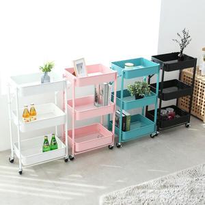 스마트 트롤리 이동식 접이식 간이 거실 주방 카트