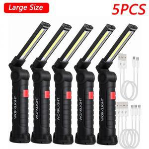 캠핑 조명 감성 램프 전등 신제품 휴대용 COB LED 손전등 USB 충전식 작업 마그네틱 랜턴 걸이식 내장 배터