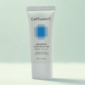 셀퓨전씨 아쿠아티카 썬스크린 100 썬크림 50ml 수분 선크림 데일리 SPF50+
