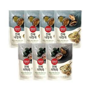 햇반죽 전복내장죽 420g x4개+전복미역죽 420g x3개