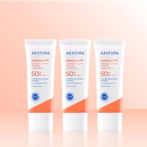 에스트라 더마 유브이365 장벽수분 무기자차 선크림 40ml(SPF50+) x 3개 / IBY