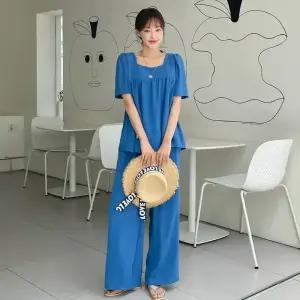 [핑크시슬리] SET/찰랑COOL 스퀘어넥 와이드 팬츠세트