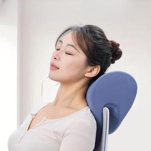 컴퓨터 의자 목쿠션 헤드레스트 사무실 등받이 머리 받침 베개 워크스테이션  그레이