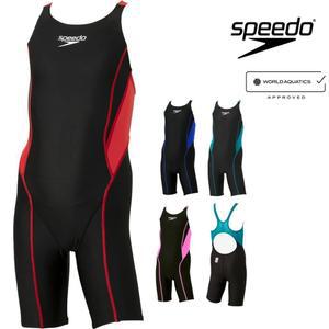 스피도 주니어 플렉스 제로 2 여자 오픈백 4부 경기용 수영복 SCG12206F