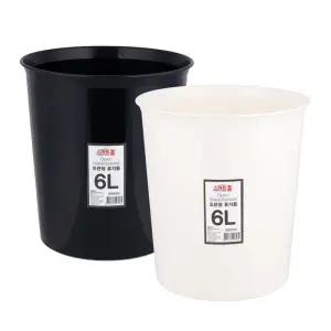 심플 오픈 휴지통 6L 다용도 소확행 잇템 펀펀 흑배