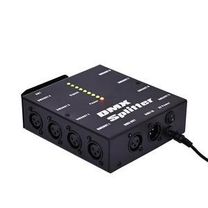 무선 DMX512 신호 증폭기 무대 조명용 8방향 절연 DMX 분배기 - 색상을 쉽게 제어