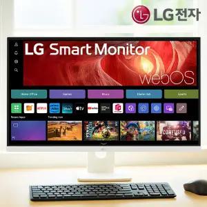 LG전자 27인치 화이트 스마트모니터 IPS UHD 4K IPTV OTT 미러링 넷플릭스 유튜브