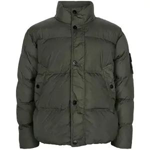 스톤아일랜드 25FW 밀리터리그린 가먼트다잉 크링클랩스 덕 다운 자켓 154100010 S0A23 V0054